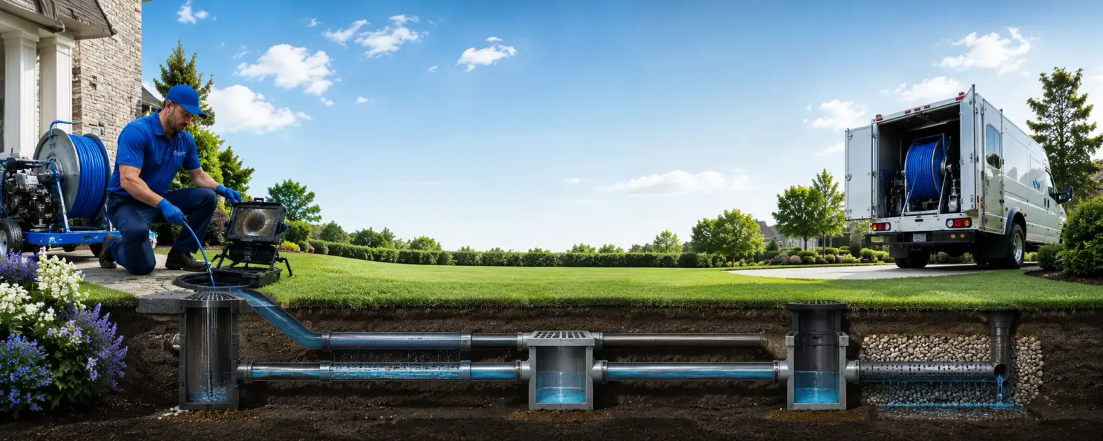 Outdoor drain cleaning information for Ivydale, WV